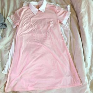 collared T-shirt dress